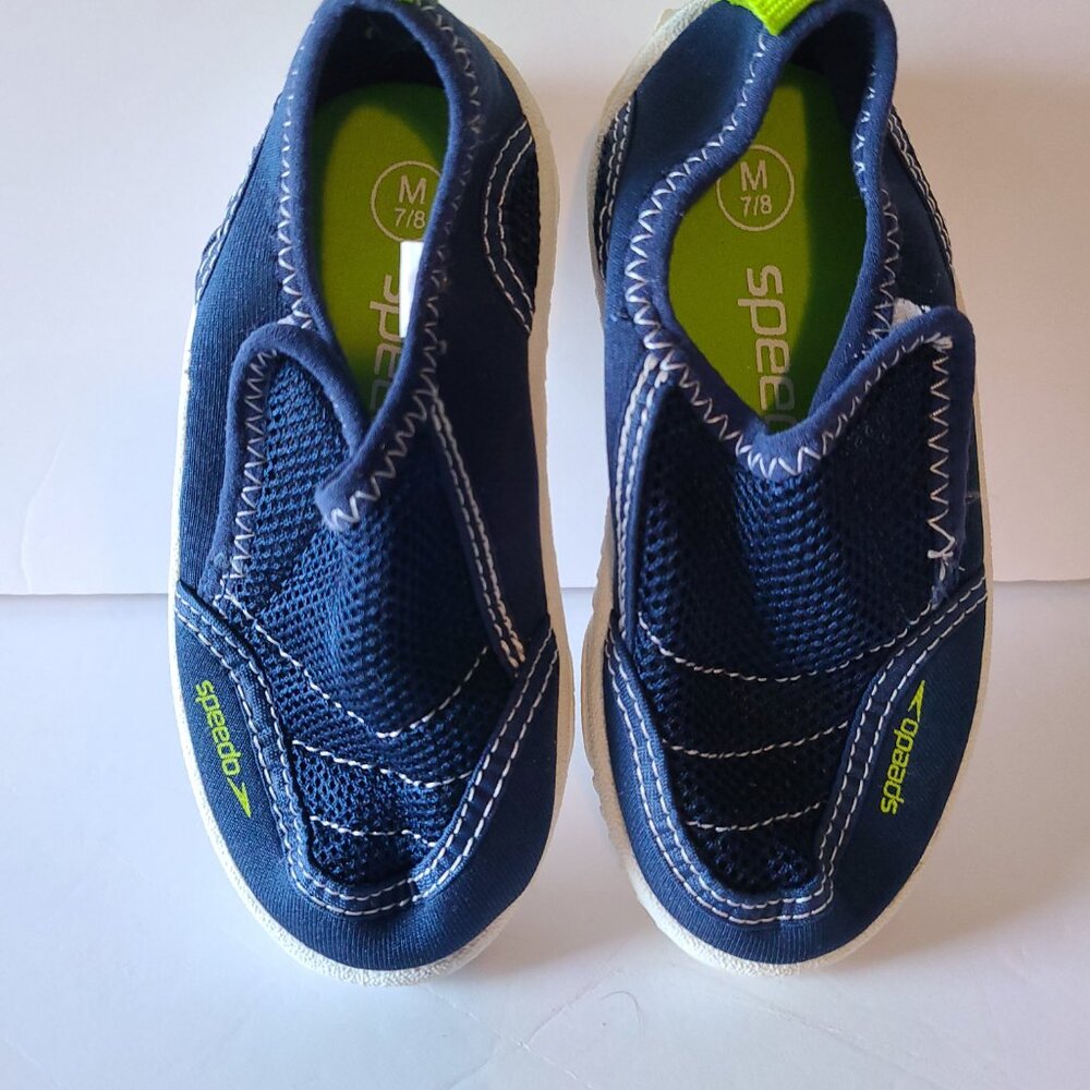 SPEEDO WATER SHOES - SLIP - ON BLUE SIZE M 7/8 UNISEX
